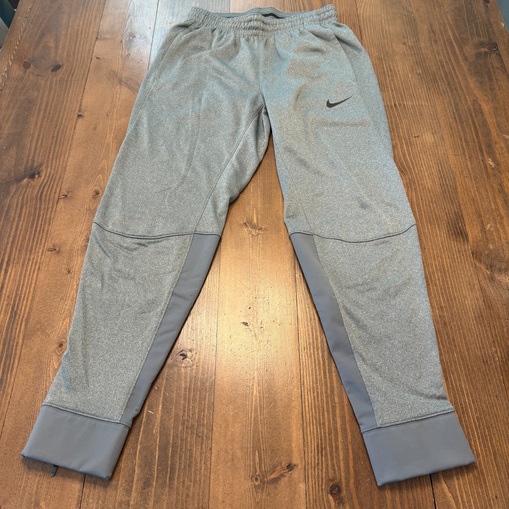 Nike Therma Dri-Fit Basketball Cuffed Pants Joggers Gray‎ Large 916927